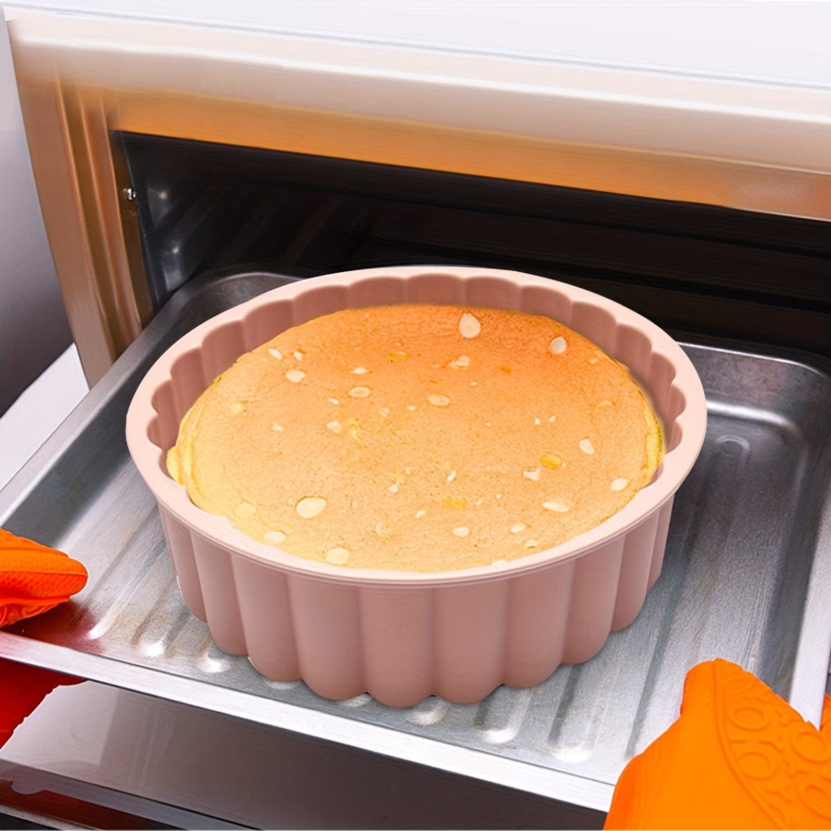 Moule à gâteau en silicone anti-adhésif - Rond pour Mariages, Anniversaires (19.99 cm)