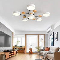 Lampe de plafond LED Nordic Branched Disc - Élégance et chaleur dans votre intérieur