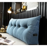 Oreiller compensé - Confort de luxe pour un sommeil réparateur Bleu / Grand– (200 cm x 50 20 cm)