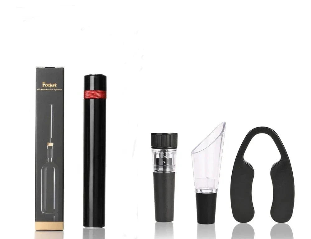 Ouvre-bouteille à vin sous pression air Pompe Vacuum Liège en Acier Inoxydable - Accessoire Cave à Vin 04 RD