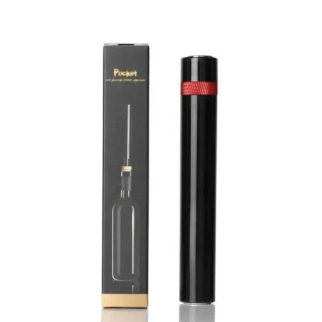 Ouvre-bouteille à vin sous pression air Pompe Vacuum Liège en Acier Inoxydable - Accessoire Cave à Vin 07 RD