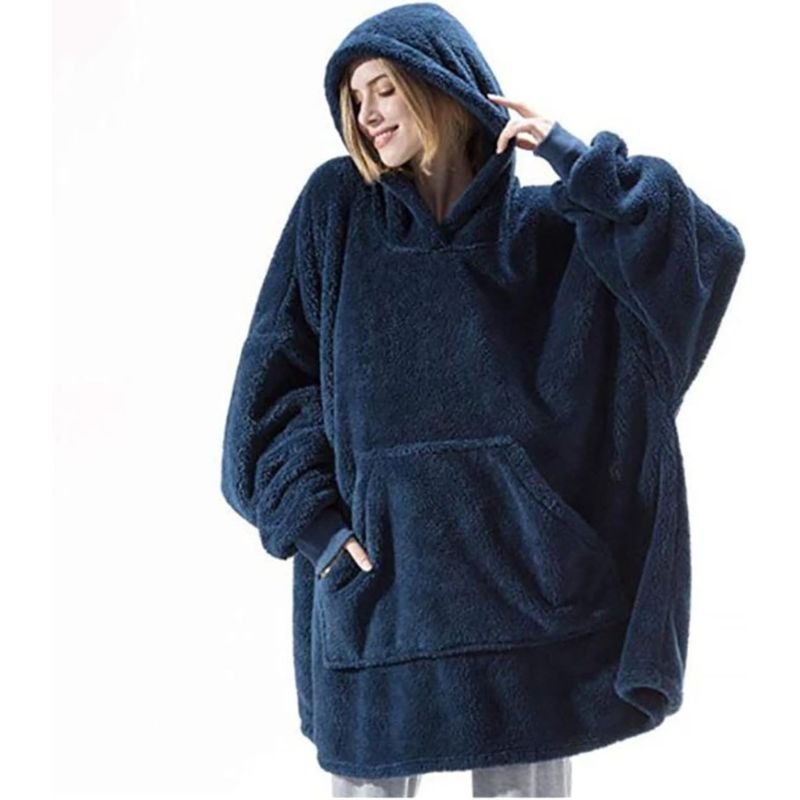 Poncho polaire d'intérieur