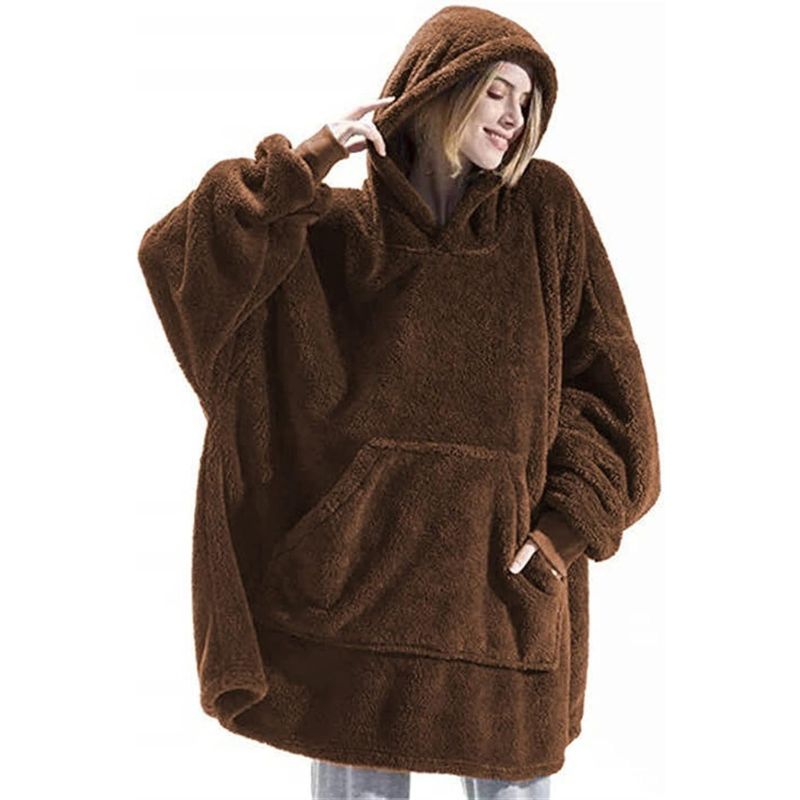 Poncho polaire d'intérieur