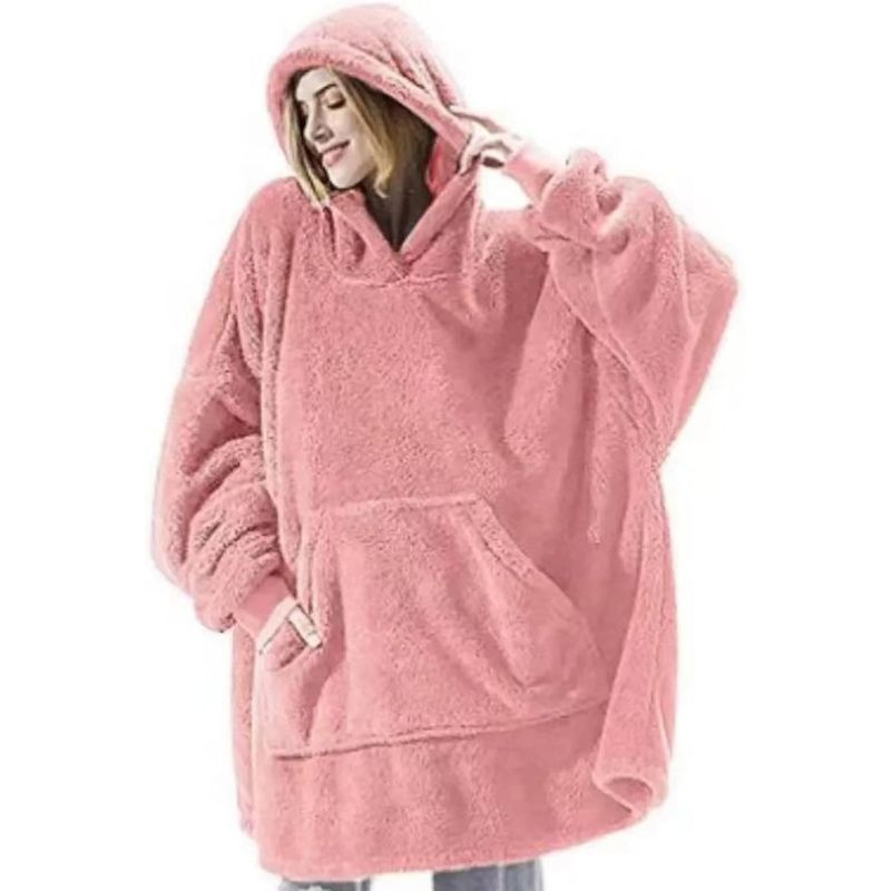Poncho polaire d'intérieur