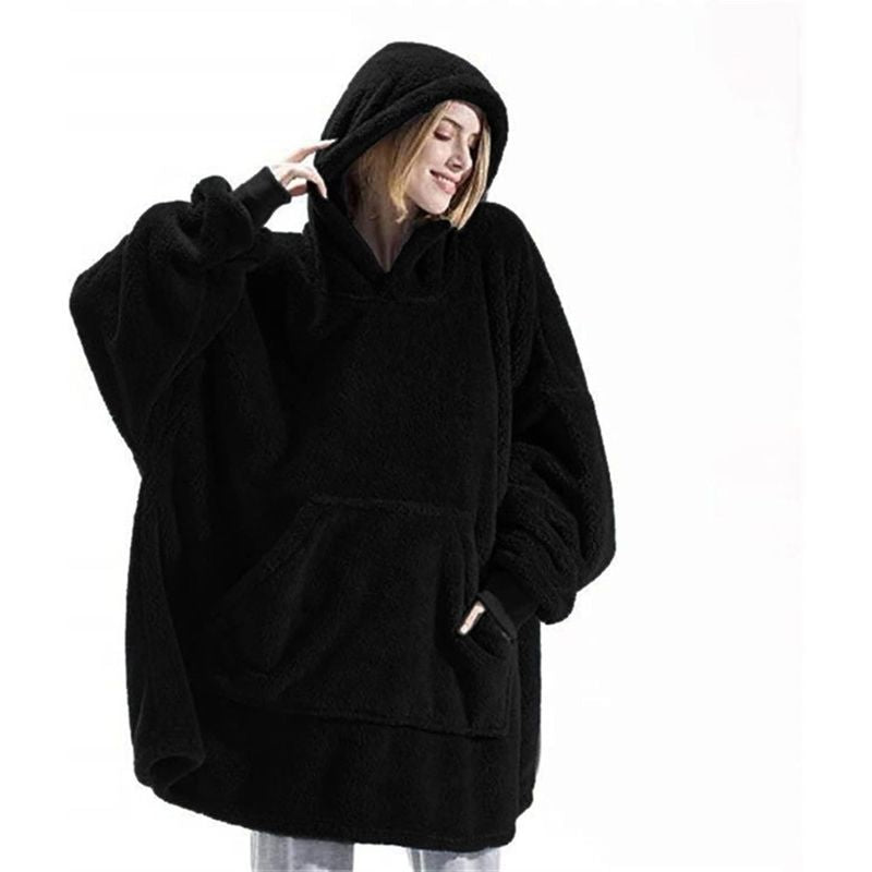Poncho polaire d'intérieur