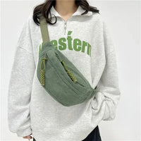 Sac Banane Velours Femme