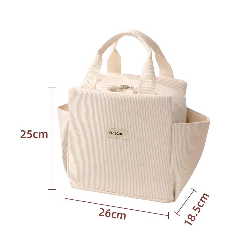 Sac Isotherme Velours Côtelé