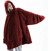 Poncho polaire d'intérieur