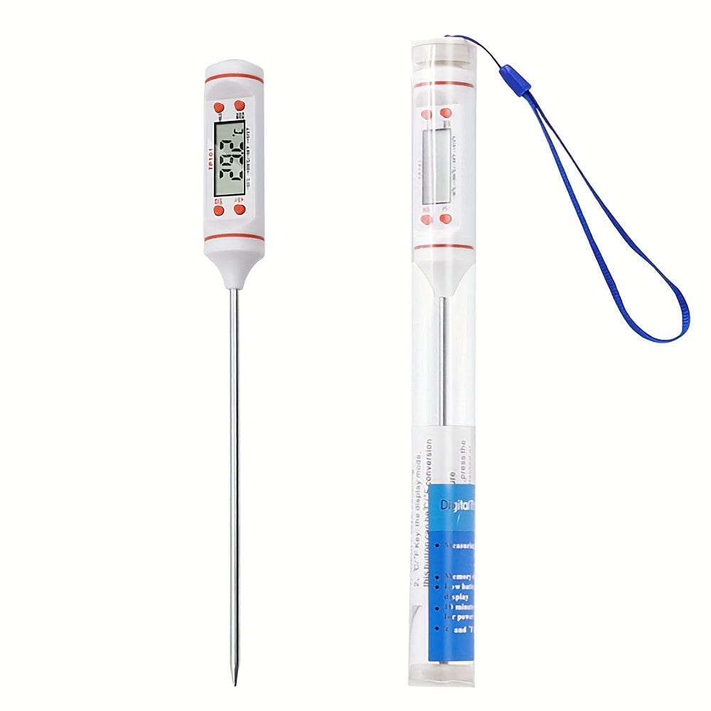 Thermomètre de Cuisine à Sonde pour Aliments white
