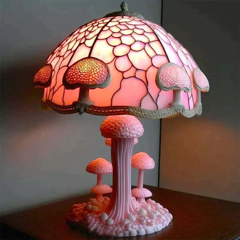 Magnifique lampe en vitrail apaisante